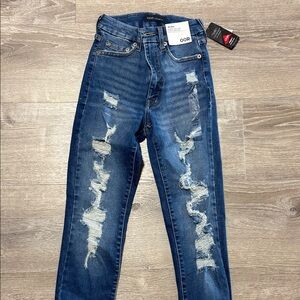 Aeropostale Blue Distressed Jeans